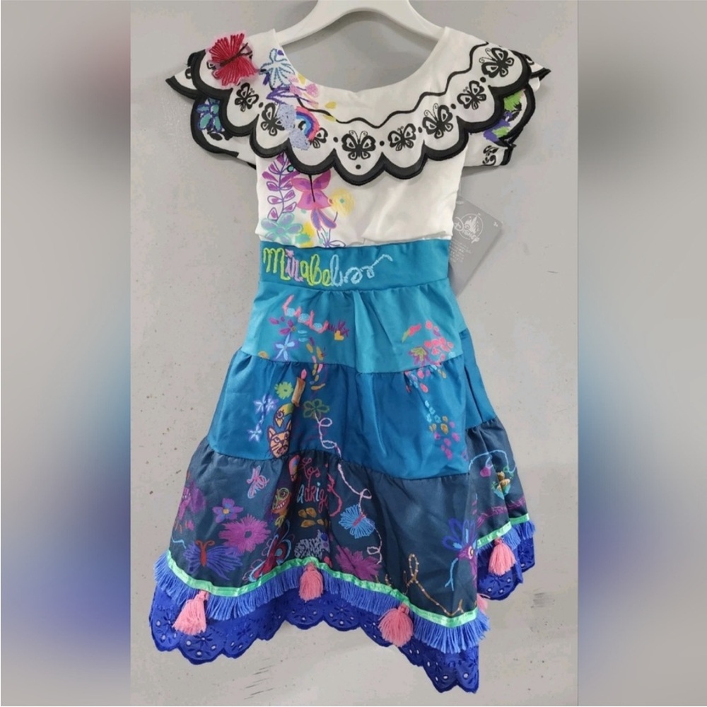 Disney Mirabel Kids Costume w Bag Earrings & Glasses